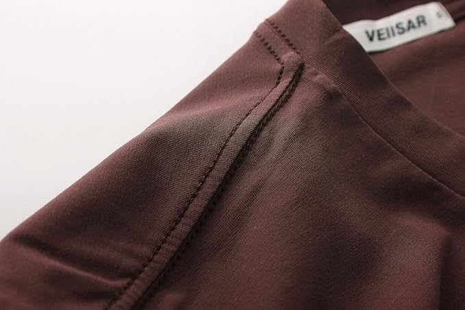 VEIISAR Premium V Neck T Shirts for Men - Modern Fitted Tees Vneck Undershirts