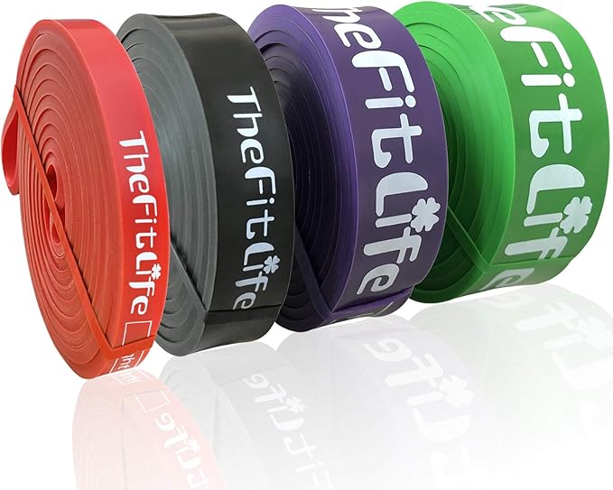 TheFitLife Pull Up Assistance Bands- Resistance Bands for Working Out, Long Workout Bands for Exercise, Fitness Band for Pullup Assist, a Substitute of Dumbbell Set and Kettlebells, Barbell