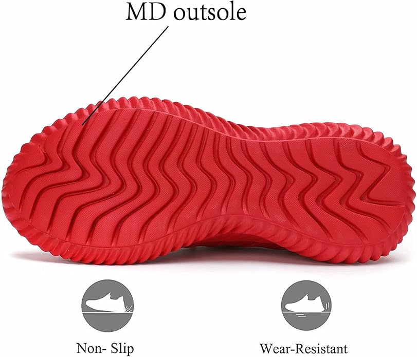 Mens Slip On Running Shoes Athletic Walking Trainers Lightweight Breathable Mesh Tennis Sneakers