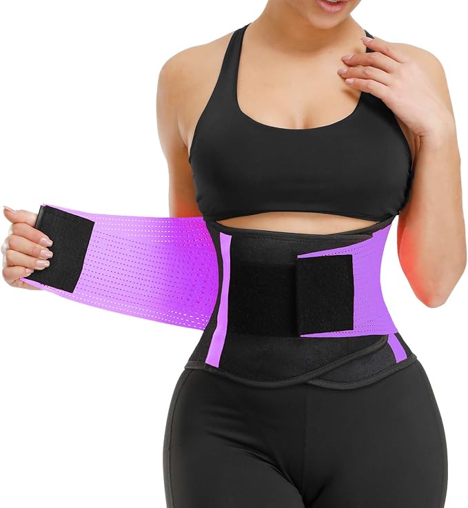 VENUZOR Waist Trainer Belt for Women - Waist Cincher Trimmer - Slimming Body Shaper Belt - Sport Girdle Belt (UP Graded)