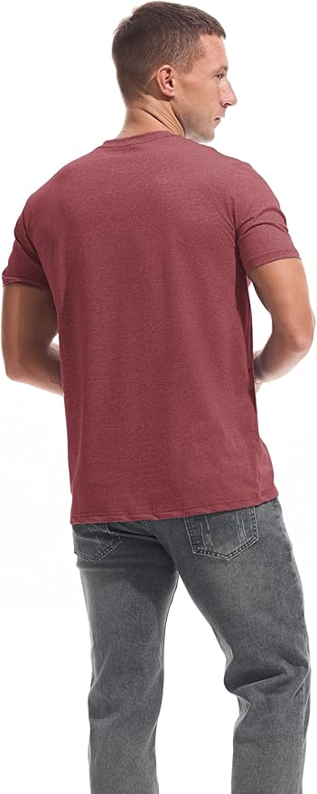 VEIISAR Premium V Neck T Shirts for Men - Modern Fitted Tees Vneck Undershirts