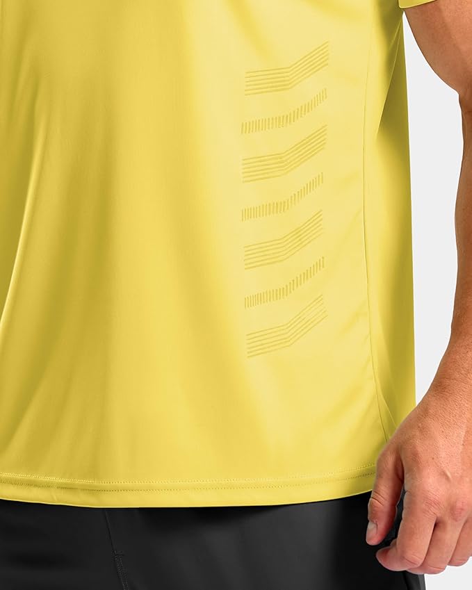 G Gradual Men's Workout Shirts Quick Dry Athletic Running T-Shirts Lightweight Moisture Wicking Short Sleeve Sports Gym Tops