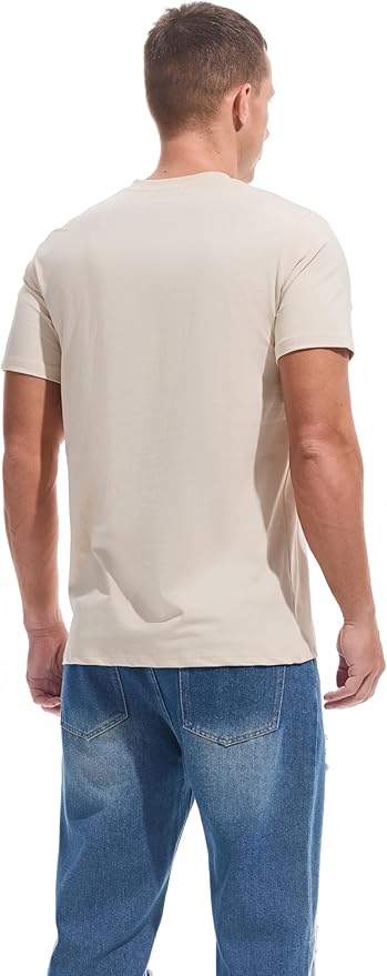 VEIISAR Premium V Neck T Shirts for Men - Modern Fitted Tees Vneck Undershirts