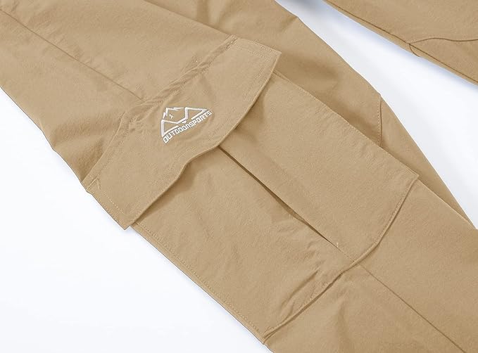 YSENTO Women's Hiking Pants Lightweight Stretch Quick Drying UPF 50 Camping Travel Work Cargo Pants 6 Pockets