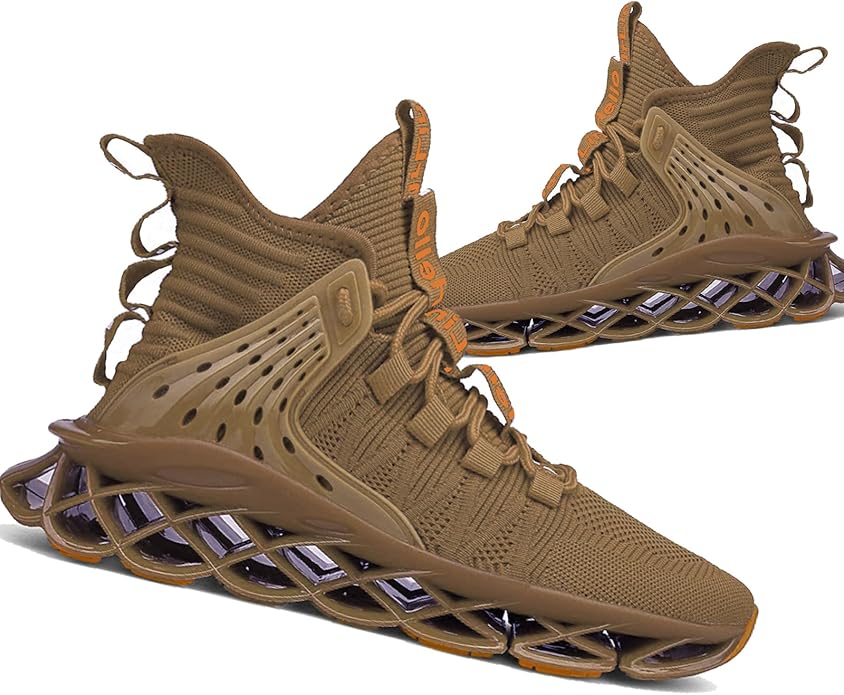 Hello MrLin Men's Running Shoes Non Slip Athletic Tennis Walking Blade Type Sneakers Hip Hop