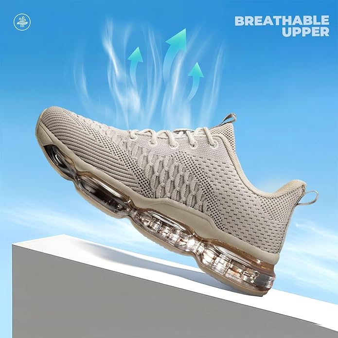 Men's Air Cushion Running Shoes Breathable Tennis Fashion Sneakers Non Slip Workout Casual Sport Shoes Gym Training Comfortable Walking Shoes