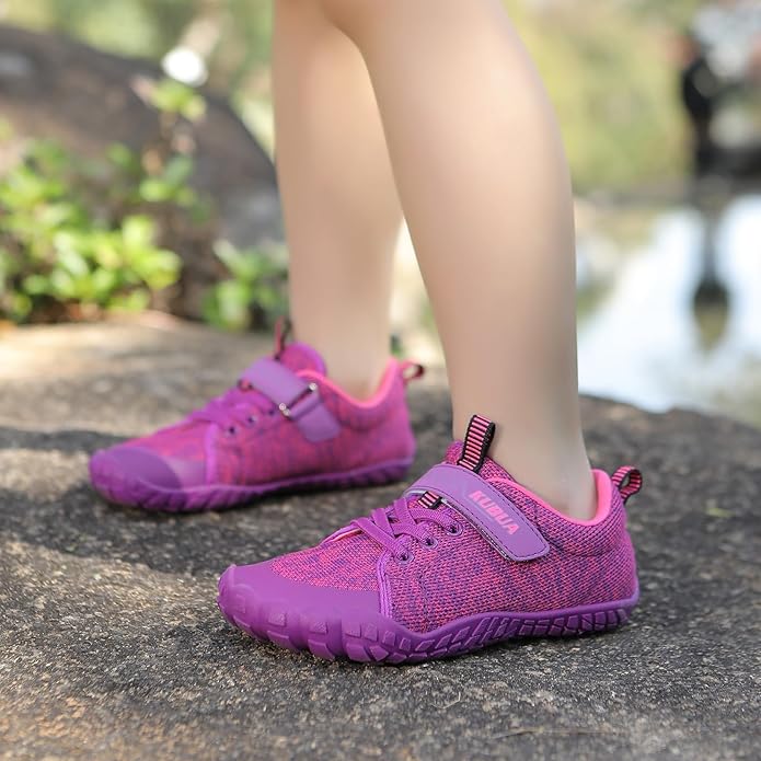 KUBUA Kids Barefoot Shoes Boys Girls Sneakers Naturally Splay Shoes Toddler Little Big Kid