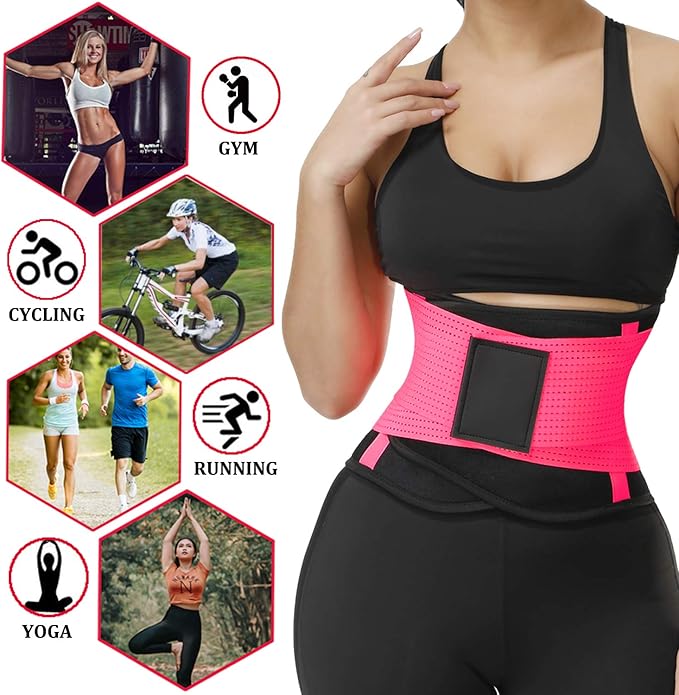 VENUZOR Waist Trainer Belt for Women - Waist Cincher Trimmer - Slimming Body Shaper Belt - Sport Girdle Belt (UP Graded)
