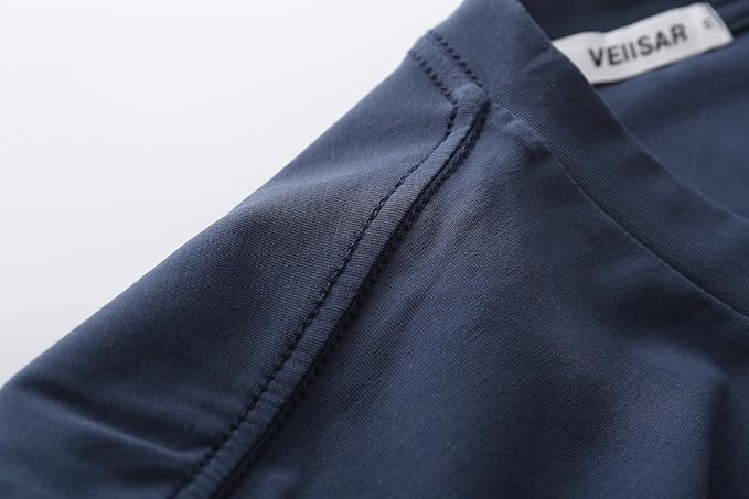 VEIISAR Premium V Neck T Shirts for Men - Modern Fitted Tees Vneck Undershirts