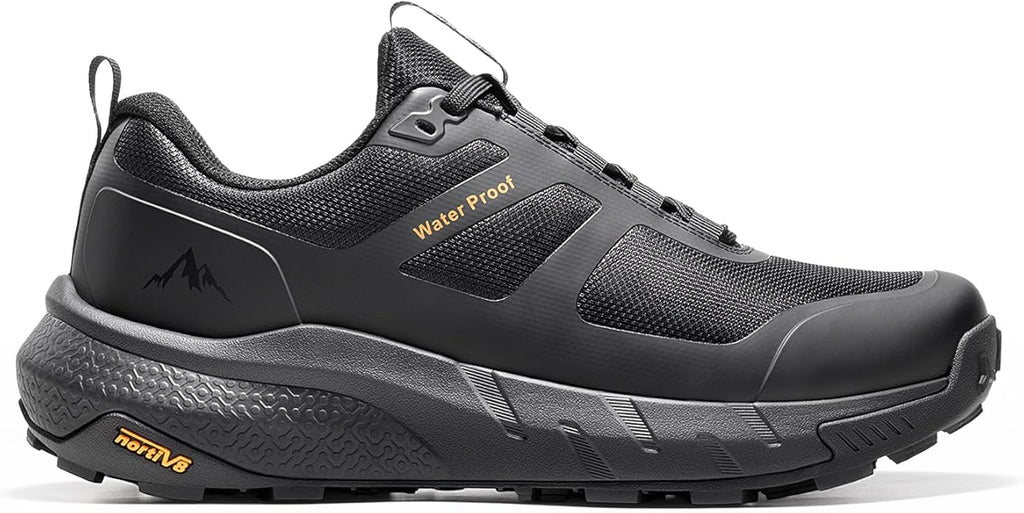 NORTIV 8 Men's Waterproof Hiking Shoes Lightweight Trekking Walking Fashion Sneakers with Arch Support for Camping Tennis Outdoor Training StreamRunner