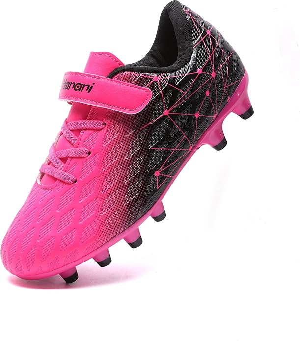 Hanani Boys Soccer Cleats Kids Girls FG/AG Soccer Athletics Sport Shoes Training Shoes Running Shoes Teenager Indoor Outdoor Football Shoes Sneakers for Unisex