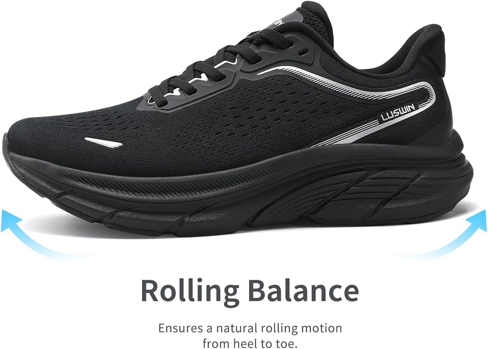Men's Walking Shoes Lightweight Breathable Cushioning Running Shoes Athletic Tennis Workout Gym Non Slip Comfortable Fashion Sneakers