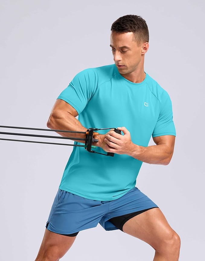 G Gradual Men's Workout Athletic T-Shirts Moisture Wicking Cooling Running Shirts Short Sleeve Performance Tee for Gym Tennis