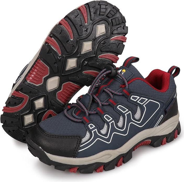 UOVO Boys Girls Kids Sneakers Hiking Running Outdoor Walking Tennis Shoes Waterproof Non Slip Fashion Sneakers(Little/Big Kids