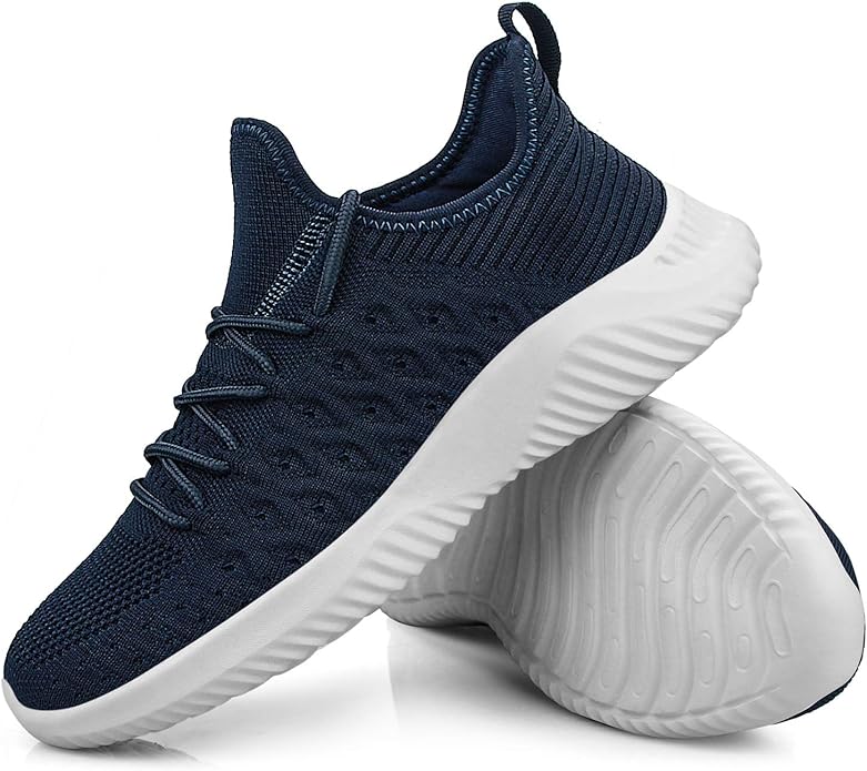 Feethit Mens Slip On Walking Shoes Lightweight Breathable Non Slip Running Shoes Comfortable Fashion Sneakers for Men