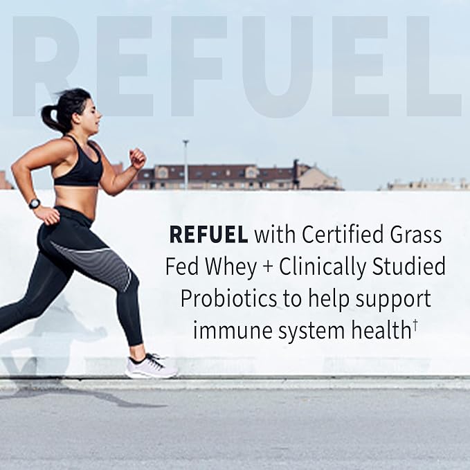 Garden of Life SPORT Whey Protein Powder Vanilla, Premium Grass Fed Whey Protein Isolate plus Probiotics for Immune System Health, 24g Protein, Non GMO, Gluten Free, Cold Processed - 20 Servings