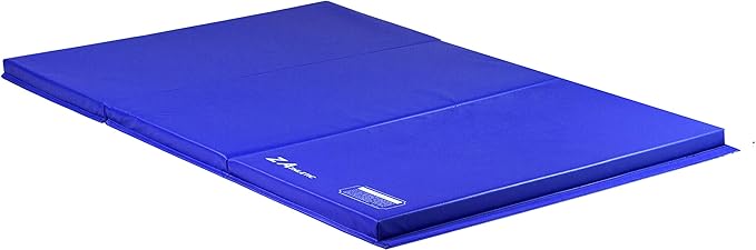 Z Athletic Folding Mat for Gymnastics, Tumbling, Cheerleading, and More, 4 Ft x 6 Ft x 2 In