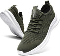 FUJEAK Men Running Shoes Men Casual Breathable Walking Shoes Sport Athletic Sneakers Gym Tennis Slip On Comfortable Lightweight Shoes