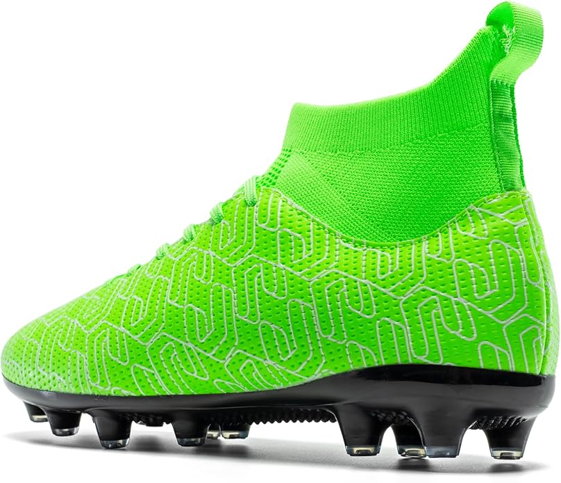 Kids Soccer Cleats Boys Youth Firm Groud Cleats for Girls High Top Trainning Football Shoes AG/FG
