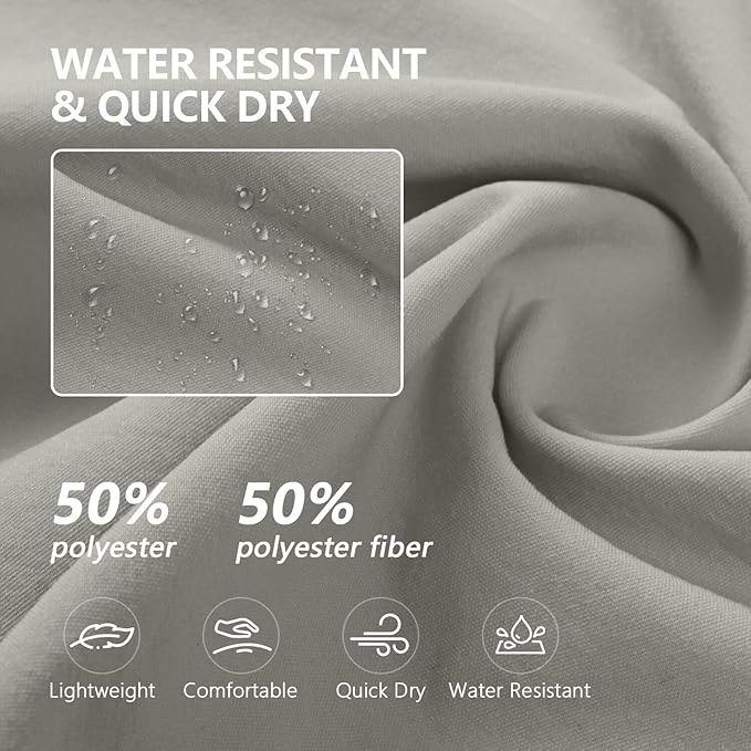 Hiking Pants Women Lightweight Cargo Pants Quick Dry Water Resistant Outdoor Travel Pants with Zipper Pockets