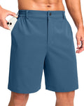 Pudolla Men's Casual Shorts 7"/9" Lightweight Golf Shorts with 3 Pockets Stretch Quick Dry Comfy Work Shorts