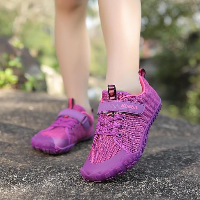 KUBUA Kids Barefoot Shoes Boys Girls Sneakers Naturally Splay Shoes Toddler Little Big Kid