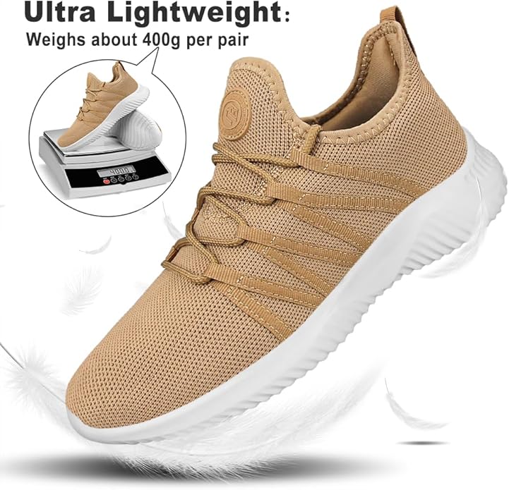 Feethit Mens Slip On Running Shoes Breathable Lightweight Comfortable Fashion Non Slip Sneakers for Men