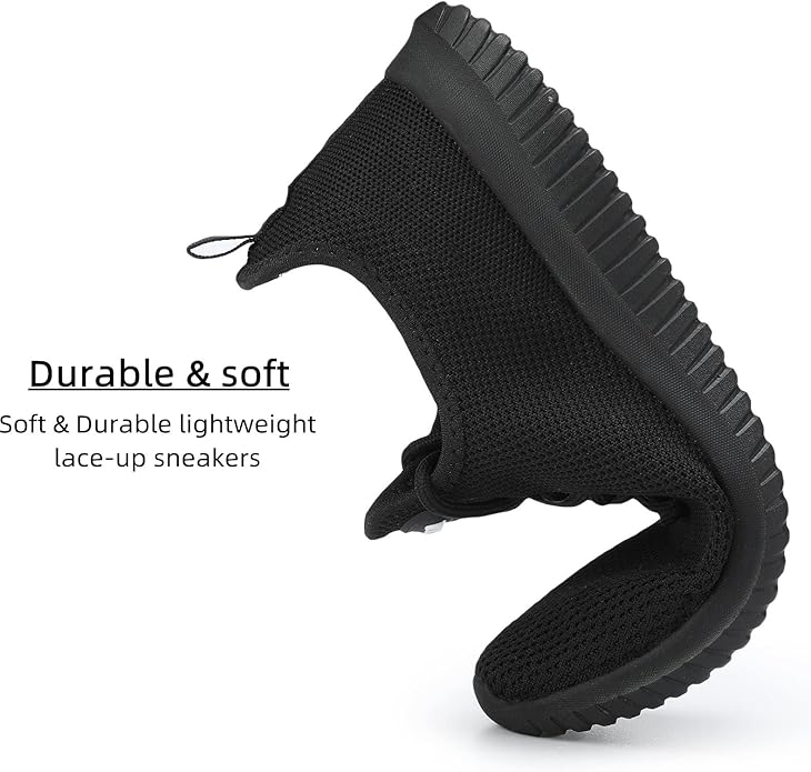 WXQ Men's Running Shoes Comfortable Lightweight Breathable Walking Shoes Mesh Workout Casual Sports Shoes