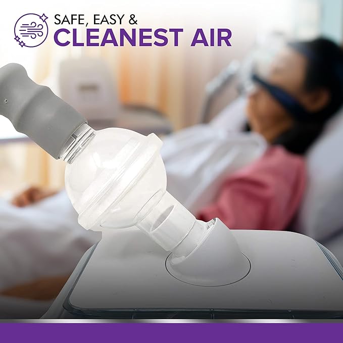 Mars Wellness Universal Fit CPAP Inline Filter for CPAP Machines - Compatible with Resmed, Dreamstation Machines - 6 Pack