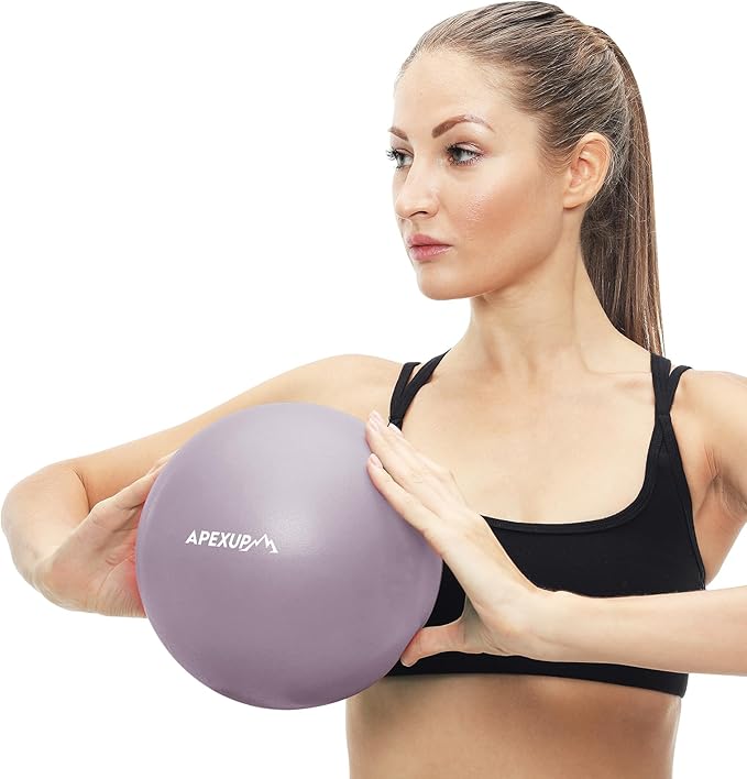 APEXUP Yoga & Pilates Ball - Anti Slip Heavy Duty Gym Ball for Fitness, Balance & Core Workout