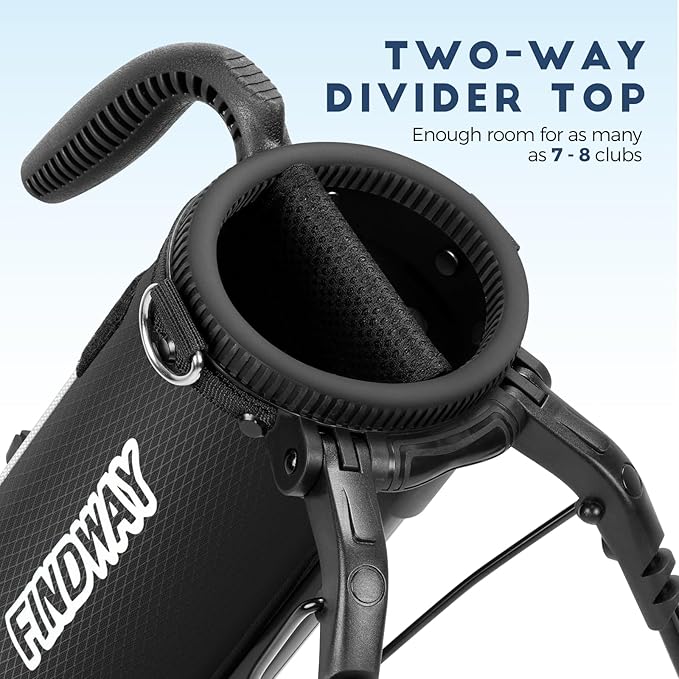 Findway Golf Stand Bag, Par 3 Golf Bag Pitch n Putt Small Golf Bag with Ball Holder and Cooler Bag, Lightweight Golf Carry Bag for Men Women