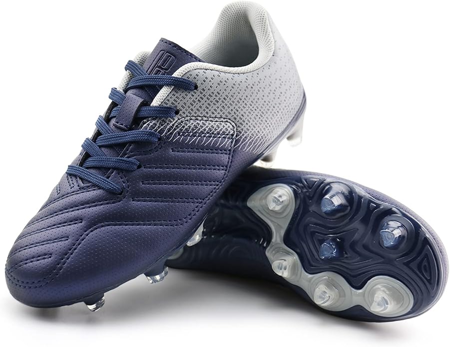 brooman Kids Soccer Cleats Boys Girls Athletic Outdoor Football Shoes