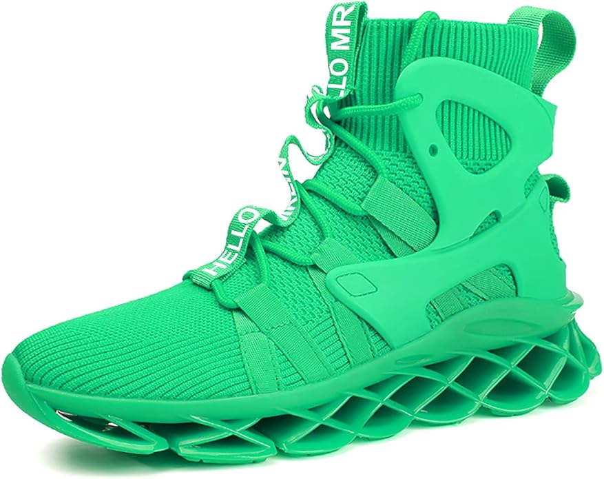 Hello MrLin Men's Running Shoes Non Slip Athletic Tennis Walking Blade Type Sneakers Hip Hop