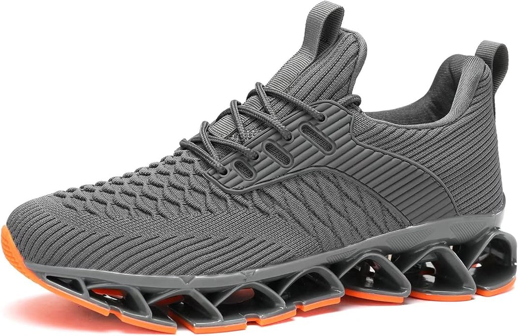 Men's Slip on Walking Running Shoes Blade Tennis Casual Fashion Sneakers Comfort Non Slip Work Sport Athletic Trainer