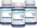 Lipozene Diet Pills - Weight Loss Supplement - Suppresses Appetite- Three Bottles of 90 Capsules in Total