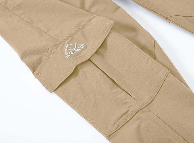 YSENTO Women's Hiking Pants Lightweight Stretch Quick Drying UPF 50 Camping Travel Work Cargo Pants 6 Pockets