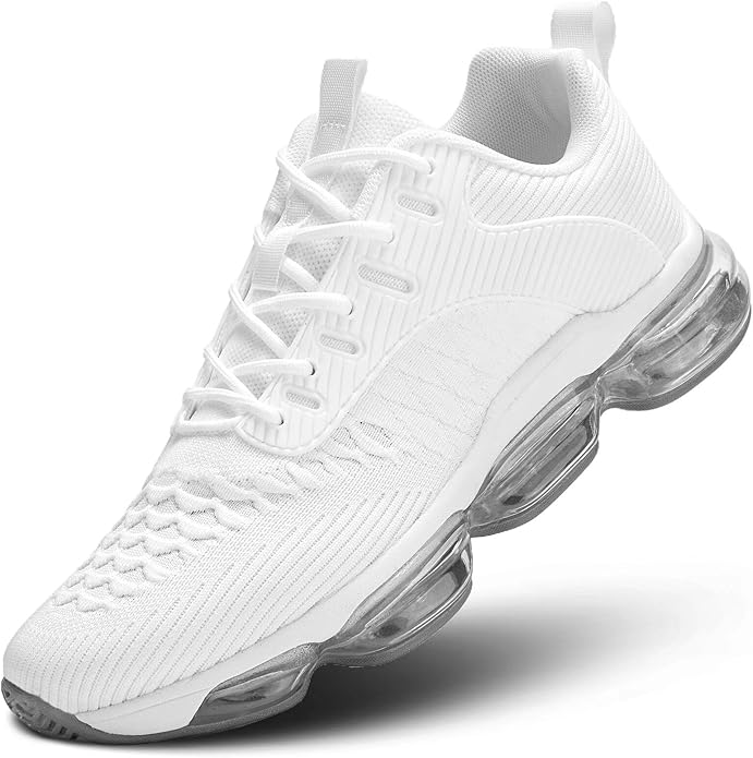 Mens Running Shoes Air Low Top Comfort Walking Lace Up Sneakers Breathable Fashion Tennis Sport Gym Fitness Cross Trainers