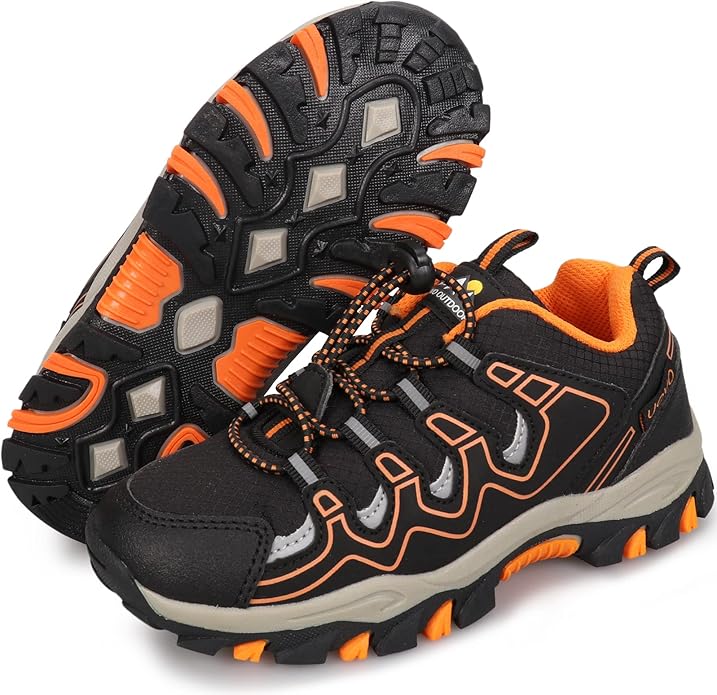UOVO Boys Girls Kids Sneakers Hiking Running Outdoor Walking Tennis Shoes Waterproof Non Slip Fashion Sneakers(Little/Big Kids
