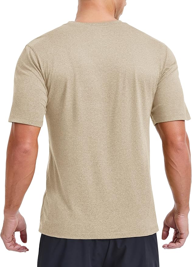 MAGCOMSEN Men's Dry Fit Workout Shirts Short Sleeve Tee Shirts Moisture Wicking Athletic Running Performence Tshirts