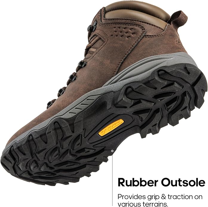 NORTIV 8 Mens Hiking Winter Snow Insulated Waterproof Outdoor Boots