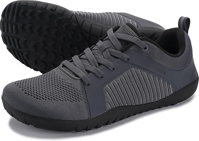 WHITIN Men's Barefoot Trail-Running Shoes | Wide Toe-Box | Zero-Drop Sole | Optimal Traction