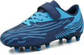 brooman Kids Firm Ground Soccer Cleats Boys Girls Athletic Football Shoes