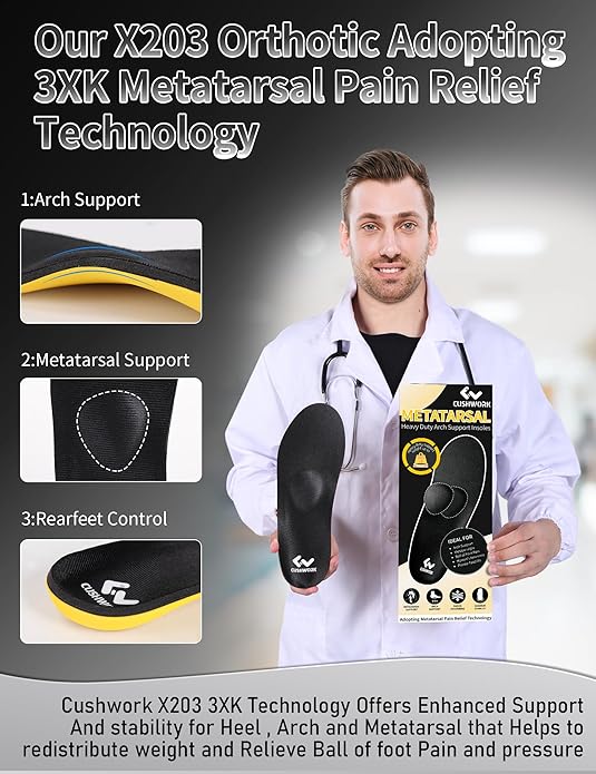 Metatarsalgia Insoles for Ball of Foot Pain,Morton's Neuroma,Arch Supports Insoles,Orthotic Insoles,Men Women Shoe Insert for Metatarsal,Foot Pain Relief