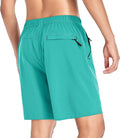 Men's Gym Shorts Sports Quick Dry Workout Running or Casual Training Short with Zipper Pockets