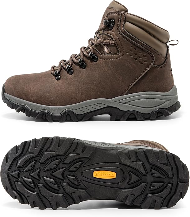 NORTIV 8 Mens Hiking Winter Snow Insulated Waterproof Outdoor Boots