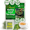 FreshDrinkUS, Premium 135 Nettle Leaf Tea Bags, 100% Natural & Pure, Stinging Nettle Leaf Tea, Nettle Leaf Tea, Burn Nettle, Stinging Nettle, Nettle Tea, Stinger Tea, No Sugar/ Caffeine & Gluten, Vegan