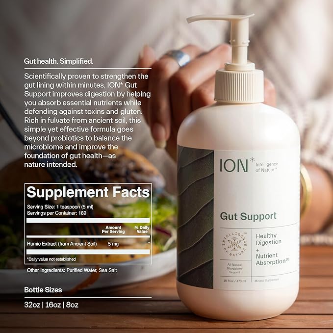 ION* Intelligence of Nature Gut Support Liquid | Promotes Digestive Wellness, Strengthens Immune Function, Alleviates Gluten Sensitivity, Enhances Mental Clarity | 2-Week Supply (8 oz.)