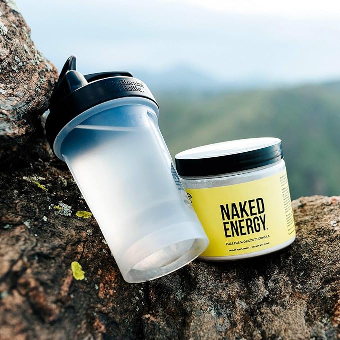NAKED Energy - Pure Pre Workout Powder for Men and Women, Vegan, Unflavored, Healthy Pre Workout - No Added Sweeteners, Colors Or Flavors - 50 Servings