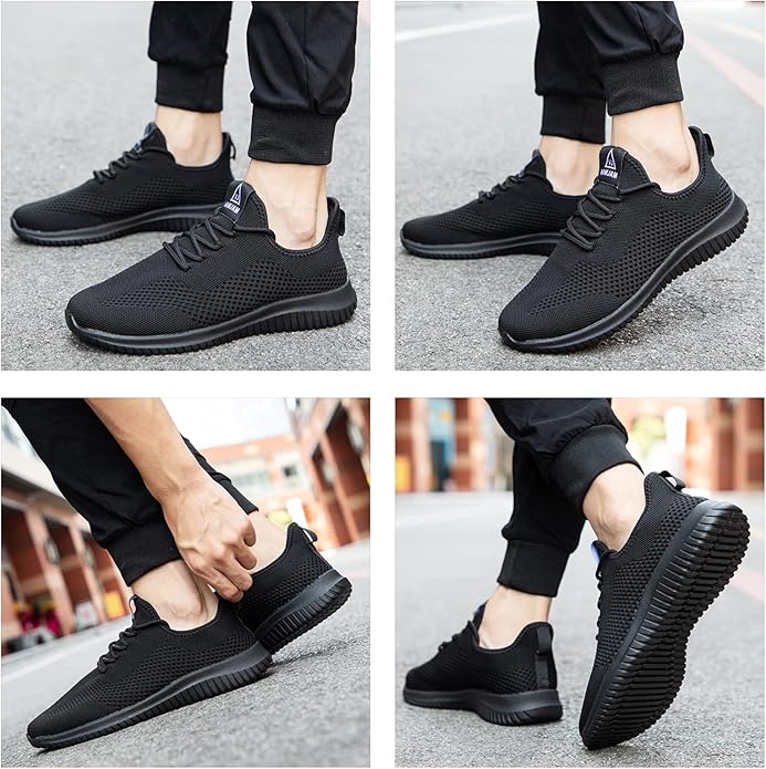 VAMJAM Men's Running Shoes Ultra Lightweight Breathable Walking Shoes Non Slip Athletic Fashion Sneakers Mesh Workout Casual Sports Shoes