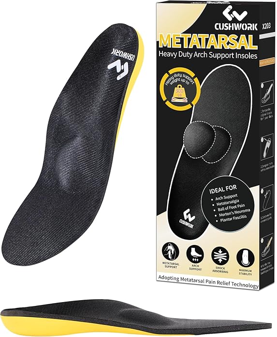 Metatarsalgia Insoles for Ball of Foot Pain,Morton's Neuroma,Arch Supports Insoles,Orthotic Insoles,Men Women Shoe Insert for Metatarsal,Foot Pain Relief